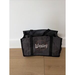Thirty-One Organizing Utility Tote Bag Embroidered Wes Soccer Pockets 8x13x6‎